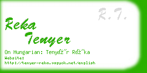 reka tenyer business card